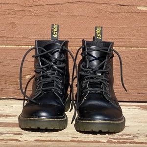 Dr. Martens Black Lace-Up Leather Boots